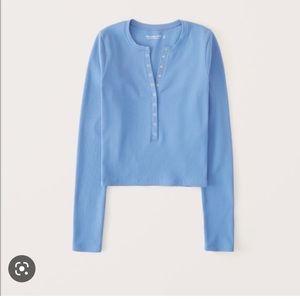 abercrombie longsleeve seamless rib fabric henley